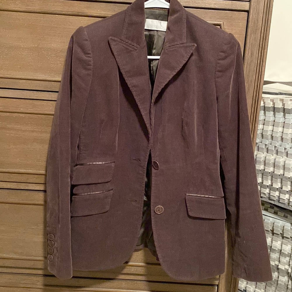 Badgley mischka corduroy blazer size 2